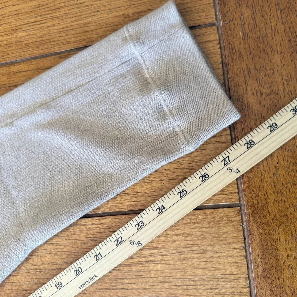 Rhone Men Tan Ribbed Knit Jogger Sweatpants Size Small Drawstring Pockets